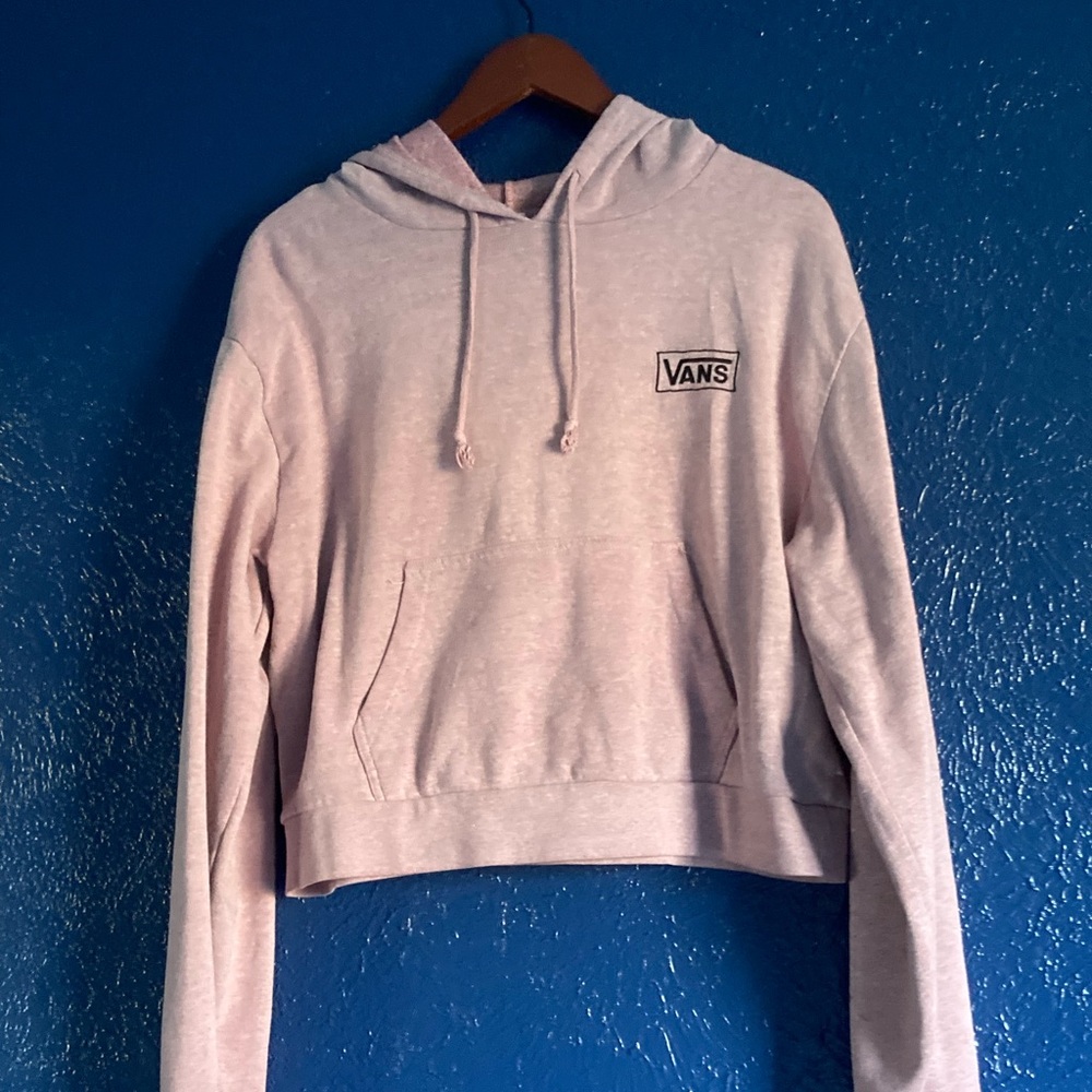 Pink Vans Cropped Hoodie